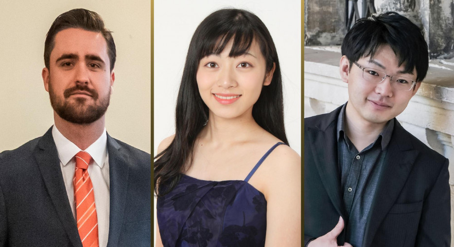 Yamane Yui, Nashimoto Takumi és Kovács Gergely szólistaképzős hallgatók zenekari koncertje